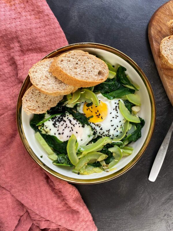 zielona szakszuka przeciwzapalne sniadanie